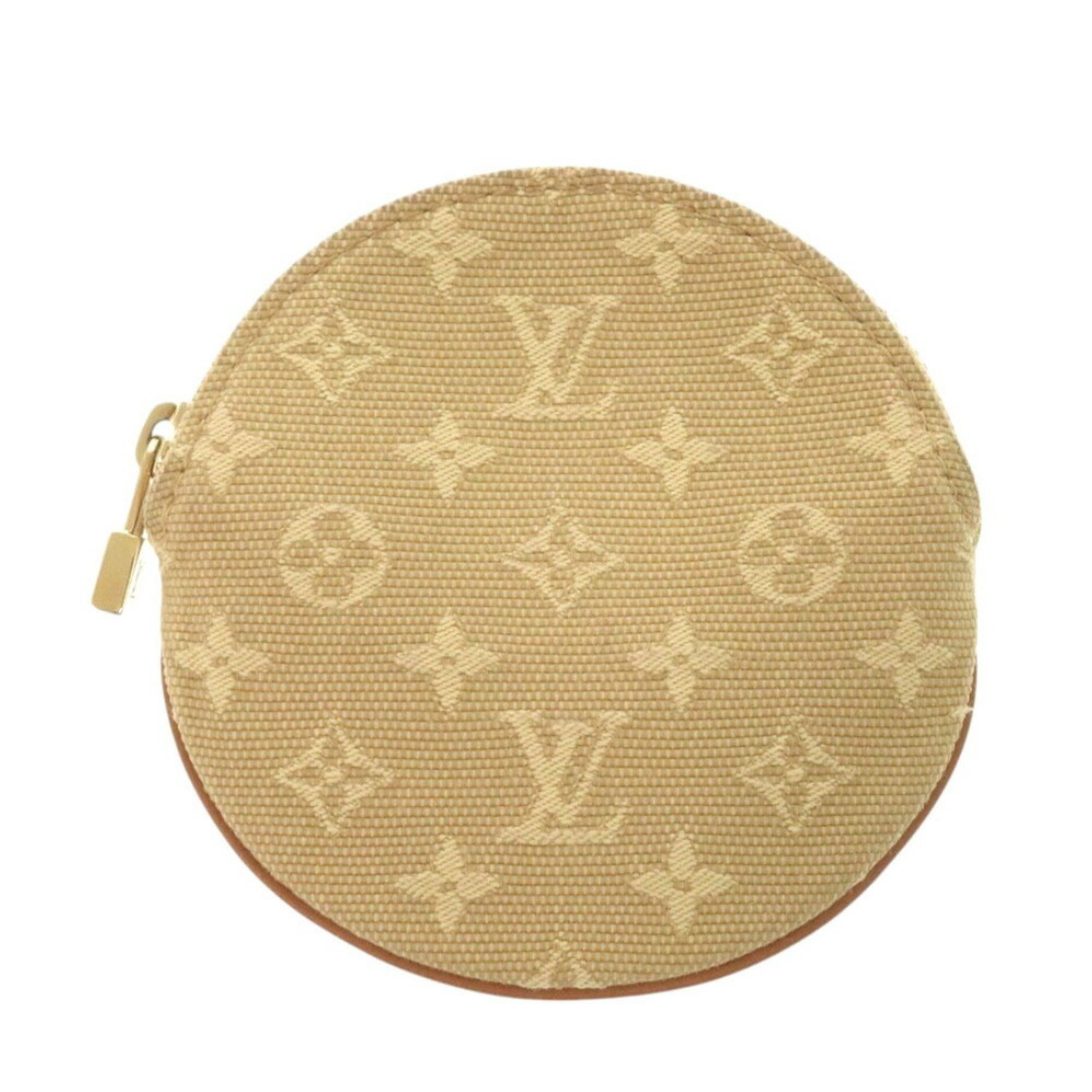 Louis Vuitton Porte Monnaie Long M92452 Monogram Mini Beige Coin Case 0792lou...